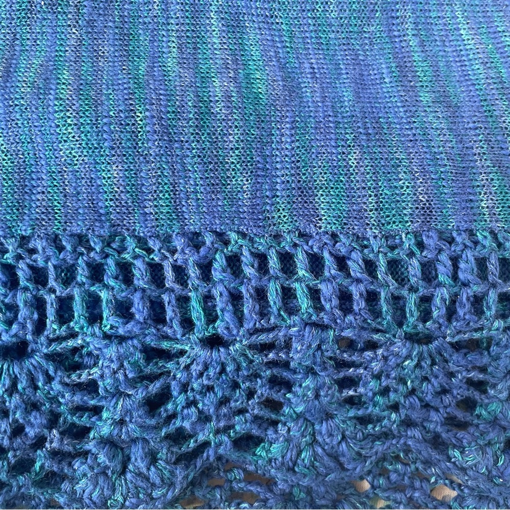 NWT Madison Blue Muse Crochet Knit Top S - Picture 6 of 8